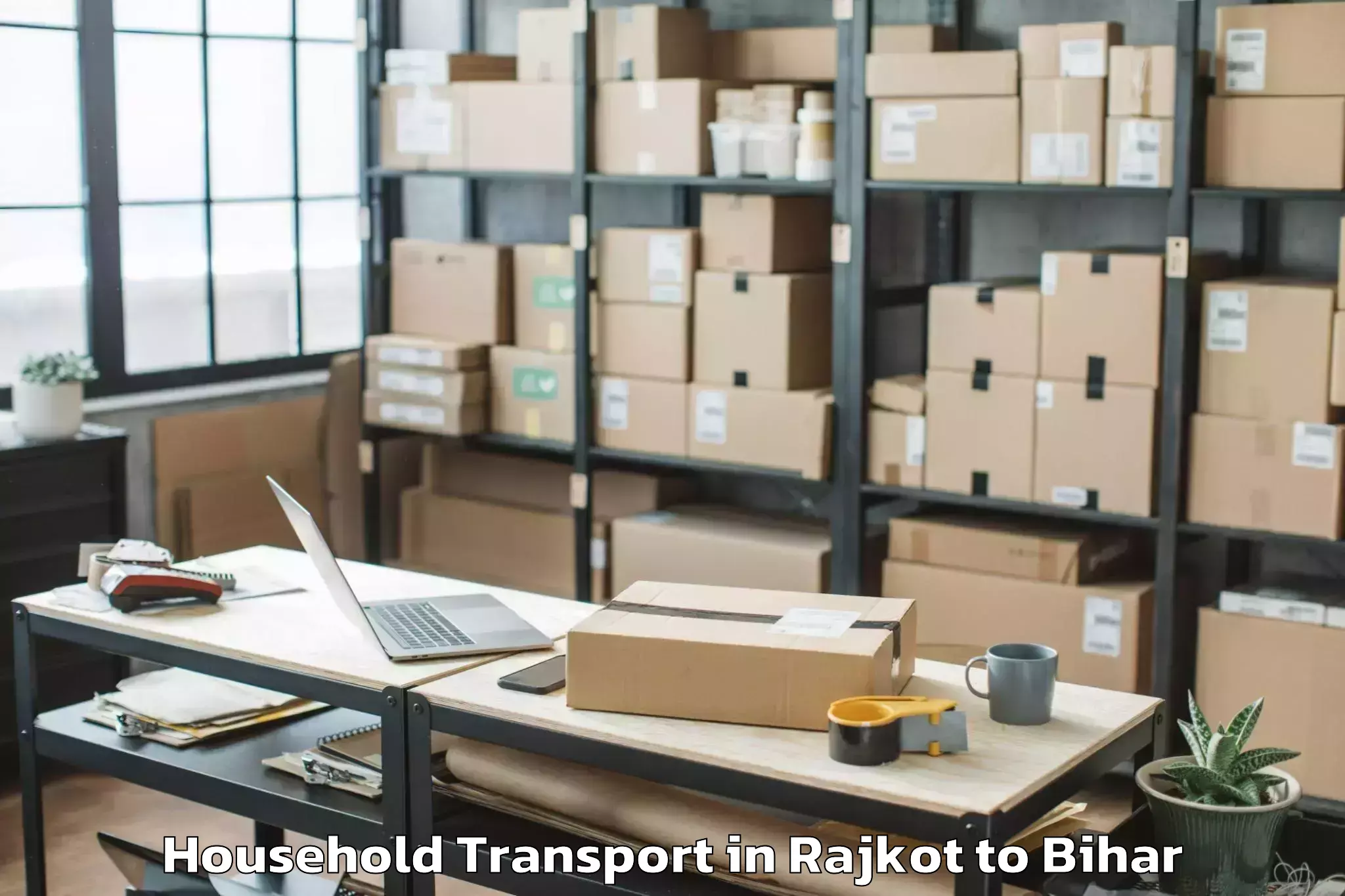 Efficient Rajkot to Kumarkhand Household Transport